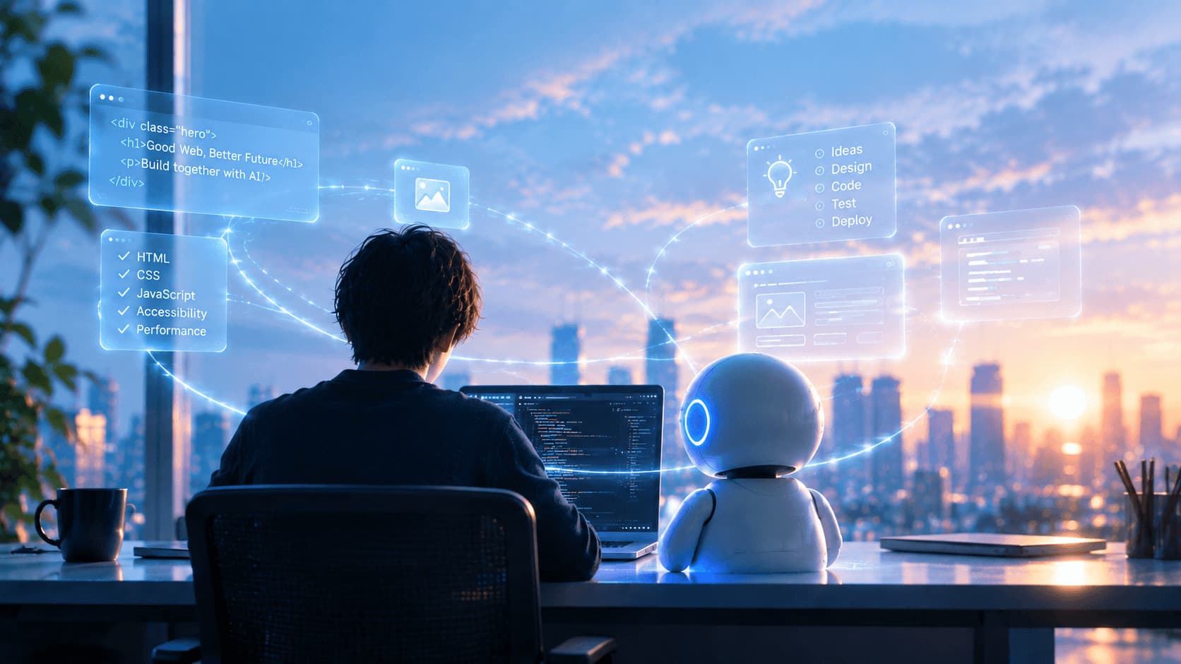 AIに仕事が奪われる?<br>現役コーダーが考えるWeb制作の未来